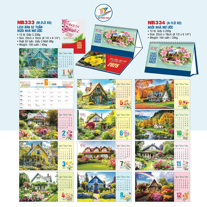 Lịch để bàn 52 tuần