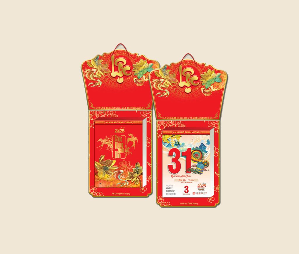 In lịch tết giá rẻ tại Cà Mau