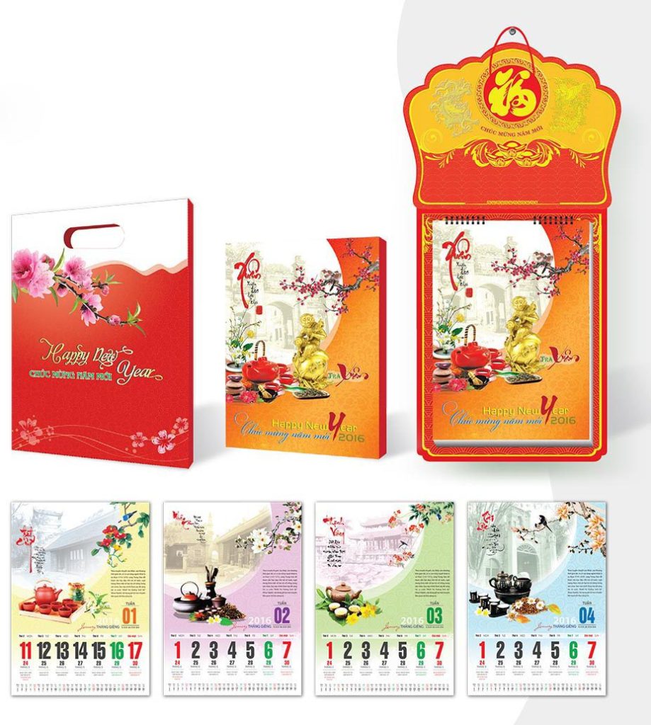 In lịch tết giá rẻ tại Gia Lai