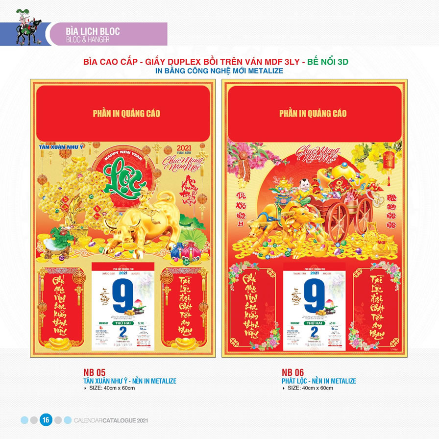In lịch tết giá rẻ tại Ninh Bình